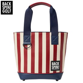 【全品10％割引クーポン＋最大P10倍！】11/10まで　バックスピンゴルフ ストライプ カートバッグ BSBE01B311 RDNV レッド/ネイビー [2025年モデル]