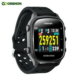グリーンオン ザ・ゴルフウォッチ THE GOLF WATCH GN301 ブラック