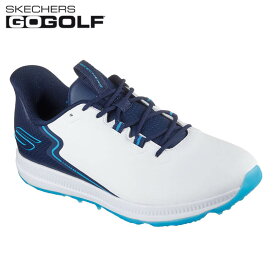 SKECHERS スケッチャーズ メンズ GO GOLF ELITE 6 SLIP-INS スリップインズ ゴーゴルフ エリート シックス スパイクレス ゴルフシューズ 214130 WNV ホワイト/ネイビー [2025年モデル]