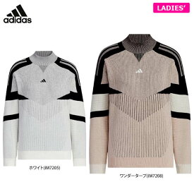 アディダス レディース ULTIMATE365 アーカイブグラフィック 長袖 モックネック セーター JSC22 ゴルフウェア [2024年秋冬モデル 50％OFF] 特価