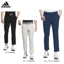 アディダス メンズ ULTIMATE365 撥水 ロゴプリント EXストレッチ テーパード アンクルパンツ JTY54 ゴルフウェア [2024年秋冬モデル 55％OFF] 特価