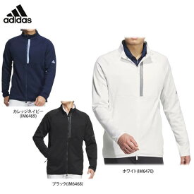 【全品10％割引クーポン＋最大P10倍！】11/10まで　アディダス メンズ ULTIMATE365 裏起毛 サイドメッシュ切替 長袖 フルジップ ジャケット JTY65 [2024年モデル] ゴルフウェア [秋冬モデル 50％OFF] 特価