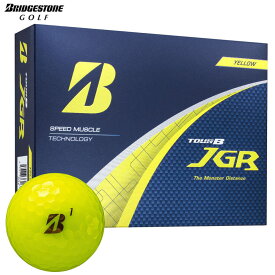 【全品9％OFFクーポン配布中！　ブリヂストン TOUR B JGR ツアーB ジェイジーアール ゴルフボール 1ダース （12球入り） イエロー [2025年モデル]