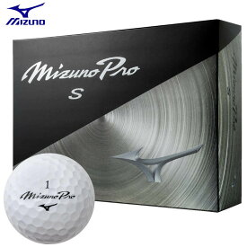 【クーポンで10％OFF！さらにP10倍以上還元！】4/17 12:59まで　ミズノ Mizuno Pro S ミズノプロ エス ゴルフボール　1ダース（12球入り）　ホワイト [2025年モデル]