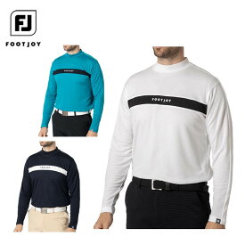 【7月14日〜16日はP10倍以上！】フットジョイ メンズ チェストライン 長袖 モックネックシャツ FJ-F24-S02 ゴルフウェア [秋冬モデル 60％OFF] 特価