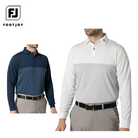 【7月14日〜16日はP10倍以上！】フットジョイ メンズ カラーブロック 長袖 ポロシャツ FJ-F24-S16 ゴルフウェア [秋冬モデル 60％OFF] 特価