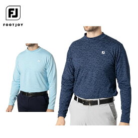 【7月14日〜16日はP10倍以上！】フットジョイ メンズ 保温 総柄プリント 長袖 モックネックシャツ FJ-F24-S17 ゴルフウェア [秋冬モデル 60％OFF] 特価