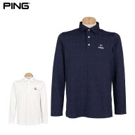 【クーポンで全品10％以上割引き！さらにポイント増量中！】10/8まで　ピンゴルフ メンズ 長袖 ポロシャ…