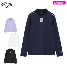 【クーポンで10％OFF！さらにP10倍以上還元！】4/17 12:59まで　キャロウェイ レディース スムース 長袖 モックネック シャツ C25233201 ゴルフウェア [2025年秋冬モデル 50％OFF] 特価