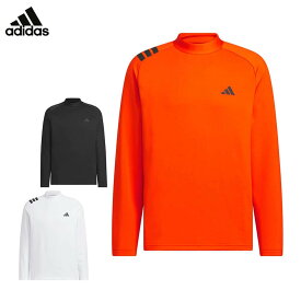 【全品10％割引クーポン＋最大P10倍！】11/10まで　アディダス メンズ スリーストライプス 長袖 モックネック シャツ JVV04 ゴルフウェア [2025年秋冬モデル]