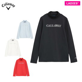 【クーポンで10％OFF！さらにP10倍以上還元！】4/17 12:59まで　キャロウェイ レディース 裏起毛 ダブルニット 長袖 モックネック シャツ C25233205 ゴルフウェア [2025年秋冬モデル 50％OFF] 特価
