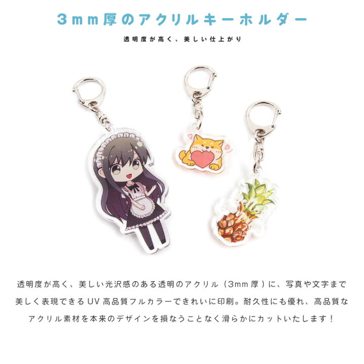 楽天市場】オリジナル アクリルキーホルダー うちの子 アクキー 