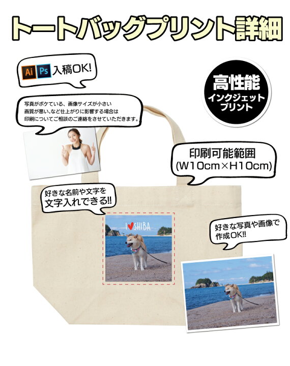 楽天市場】世界に1つだけの オリジナル ミニトートバッグ ミニバッグ  