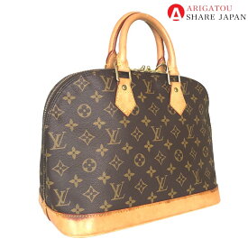 LOUIS VUITTON ルイヴィトン アルマ トートバッグ ハンドバッグ レディース モノグラムキャンバス ブラウン 茶色 M51130 中古品【鑑定済】