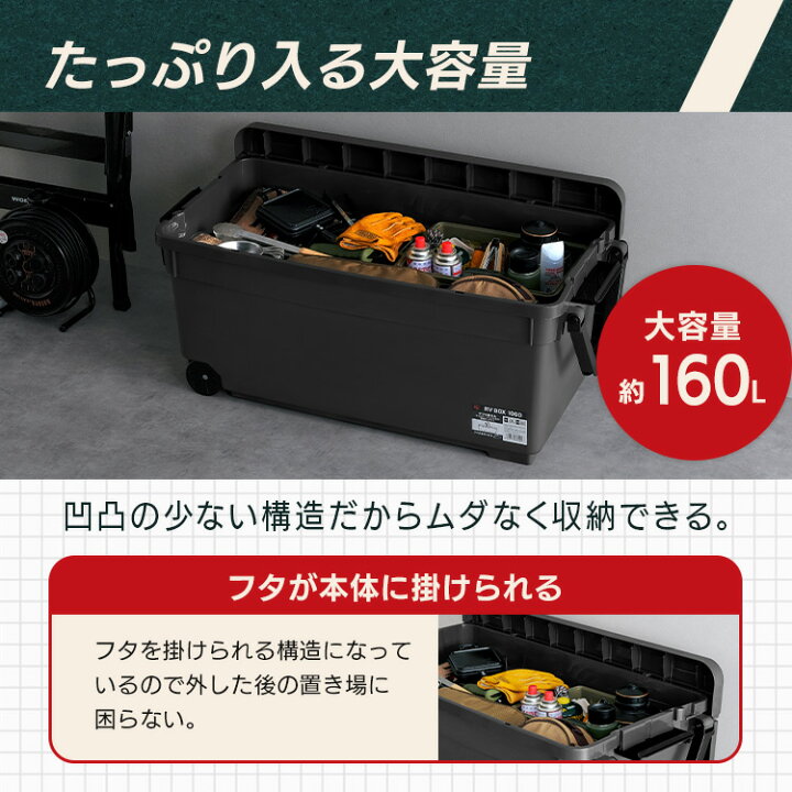 楽天市場】コンテナボックス 蓋付き 屋外 収納ボックス 収納ケース 