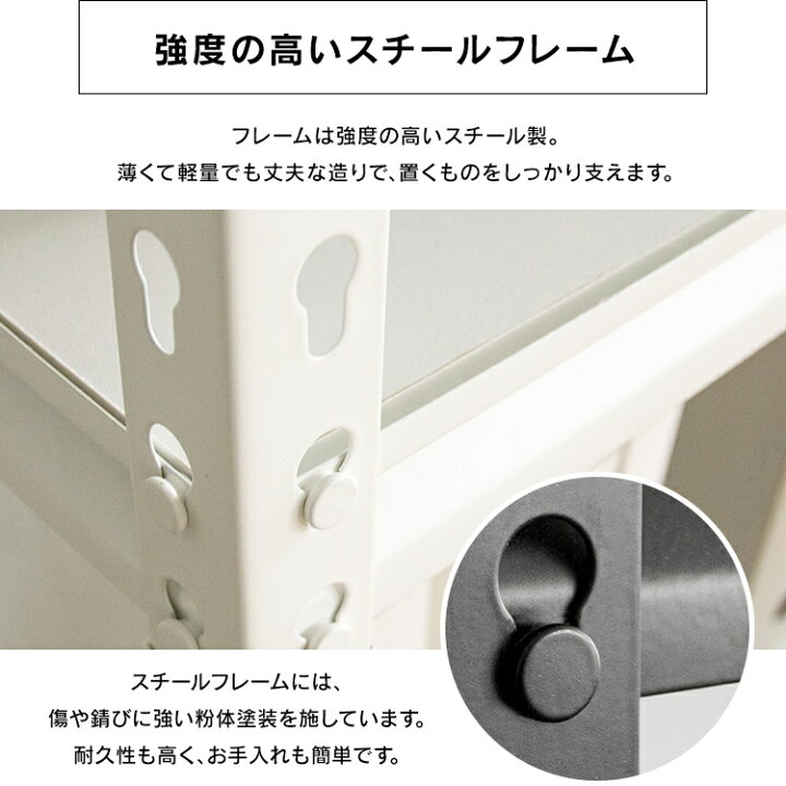 楽天市場】スチールラック 幅87.5 奥行46 高さ183 5段耐荷重100kg 
