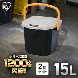 【2個セット】コンテナボックス 蓋つき 35L アイリスオーヤマ 収納ボックス ベランダ 収納 屋外収納 ベランダ ストッカー 工具箱 工具ケース 防水 コンテナボックス 収納ケース 仕切り 耐荷重30kg 蓋付き 収納ボックス RVボックス RV-15B