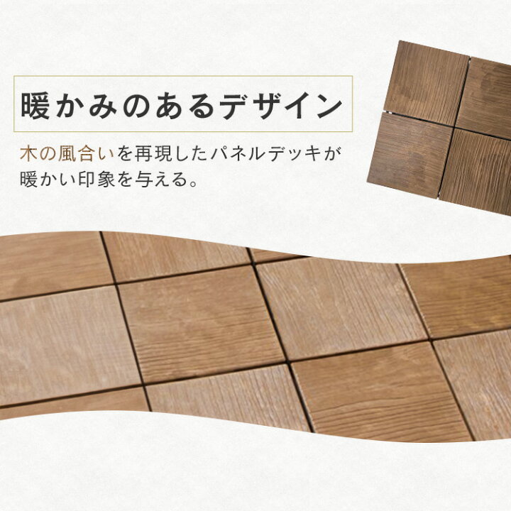 楽天市場】ウッドパネル 人工木 ジョイント 10枚 20枚 30枚 60枚 90枚 