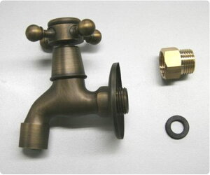 オシャレアンティーク調シンプル銅製蛇口【TD】