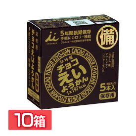 非常食 10箱 チョコえいようかん おやつ 【10箱】井村屋 チョコえいようかん 送料無料 おやつ えいようかん 羊羹 非常食 防災 食べきり 備蓄 緊急 補給 長期保存 井村屋 【D】