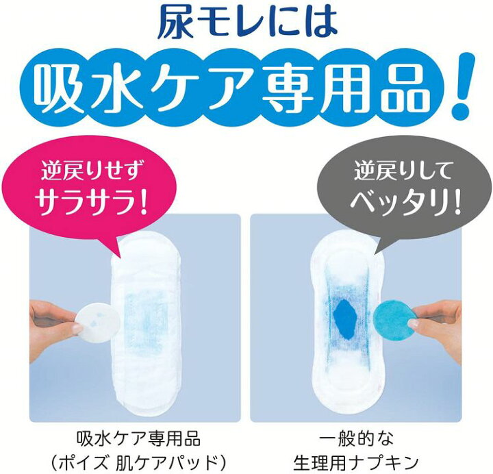 楽天市場】ポイズ肌ケアパッド超吸収ワイド300ccお徳18枚 ポイズ 