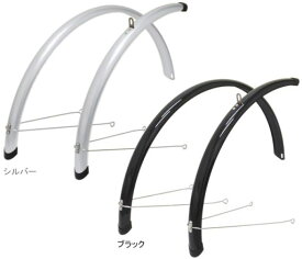 SUNNY WHEEL サニーホイル SW-814-27-U PCフルフェンダーU型ステー付き 自転車 泥除け どろよけ 27インチ シルバー ブラック