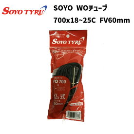 SOYO TYRE ソーヨータイヤ WOチューブ 700x18/25C FV60mm 自転車