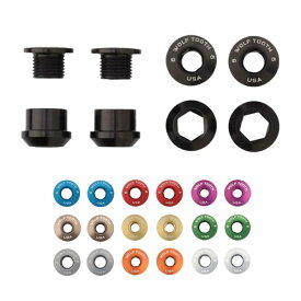 Wolf Tooth ウルフトゥース Set of 4 Chainring Bolts+Nuts for 1X 4pcs. 6mm チェーンリング ボルト ナット 4セット 自転車 ゆうパケット/ネコポス送料無料
