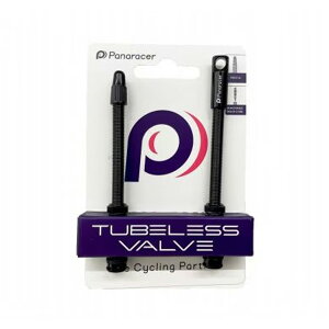 Panaracer �p�i���[�T�[ TLV-80-B �`���[�u���X�o���u �u���b�N 2�{�Z�b�g�{�L���b�v1�t�� 80mm ���]�ԗp