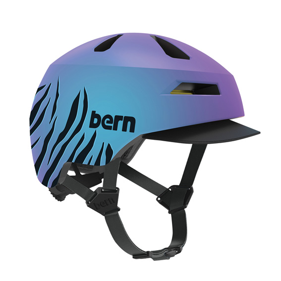 BERN バーン NINO 2.0 ニーノ Matte Purple Tiger マットパープルタイガー キッズヘルメット 自転車 送料無料 一部地域は除く