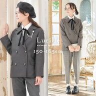 卒業式 スーツ 女の子 小学校女子 小学生 パンツ 150 160 165cm パンツスーツ 4点セット (ジャケット ブ…
