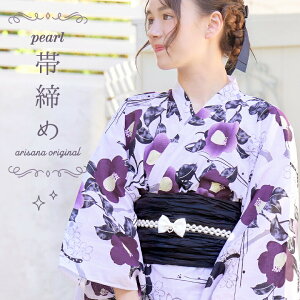 【クーポン発行中!お買い物マラソン】帯締め 帯留 飾り紐 帯飾り 子供 女の子 浴衣 子供帯飾り 浴衣ドレス用 キッズ こども 浴衣帯飾り 着付け小物 和装小物 リボン パール メール便可