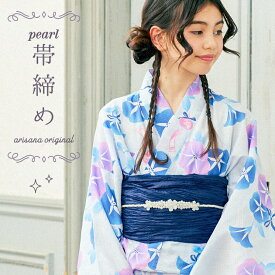 【10%OFFクーポン！お買い物マラソン】帯締め 帯留 飾り紐 帯飾り 子供 女の子 浴衣 子供帯飾り 浴衣ドレス用 キッズ こども 浴衣帯飾り 着付け小物 和装小物 リボン パール メール便可