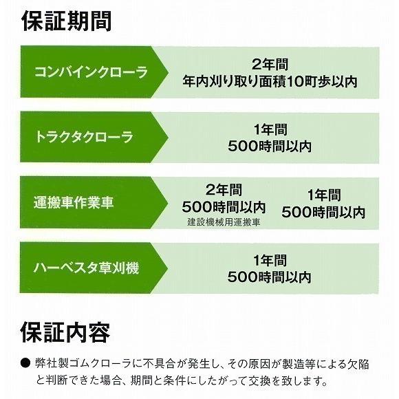 楽天市場】東日興産 コンバイン用ゴムクローラ 500×90×52 / ヤンマー