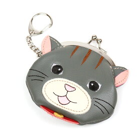 がま口小銭入れ ネコ box21 ボックス マンマル キャラクター コインケース 猫 日本製 0332454【ゆうパケット配送】レディース 牛革 本革 ギフト プレゼント【メッセージカード・ラッピング無料】