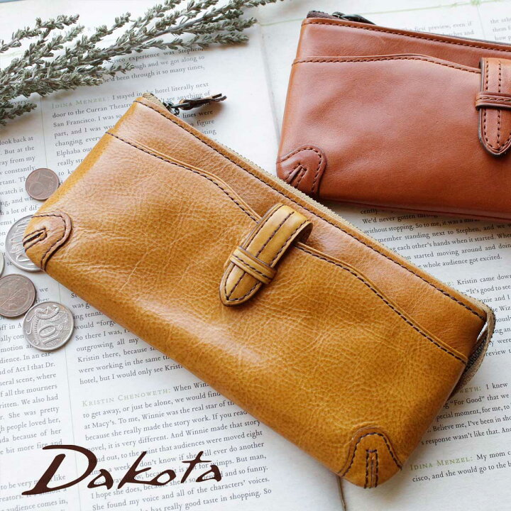 ダコタ長財布 ダコタ Dakota ダコタ 財布 長財布 レディース ブランド レザー 本革 大容量 軽量 薄型 L型ファスナー ロングウォレット  フォンス Dakota 0030557 （マスタード） - ファッション通販 MAGASEEK(マガシーク) ダコタ 長財布