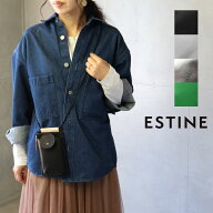 ミニショルダーバッグ ESTINE(エスティーヌ) ロジカル ミニポシェット スマホポーチ パスポートケース 牛…