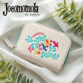 二つ折り財布 刺繍 花 jocomomola ホコモモラ タリファ 5380110レディース 牛革 本革 ギフト プレゼント【動画あり】【メッセージカード・ラッピング無料】