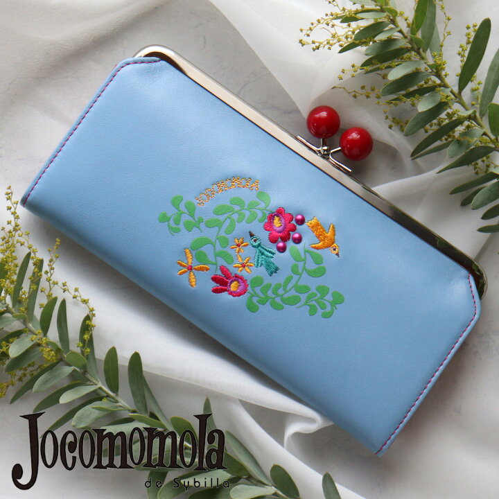 楽天市場】がま口長財布 刺繍 花 jocomomola ホコモモラ タリファ  