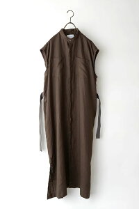 �t�����`���l�� �m�[�X���[�u �����s�[�X ��100�� MANON(�}�m��)FRENCH LINEN NO SLEEVE ONEPIECE ���{�� MNN-OP-126