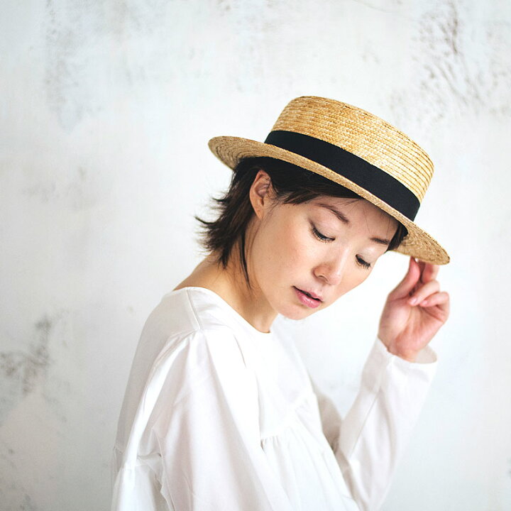 楽天市場】カンカン帽 麦わら帽子 田中帽子店 太麦 Marin/G(マラン 