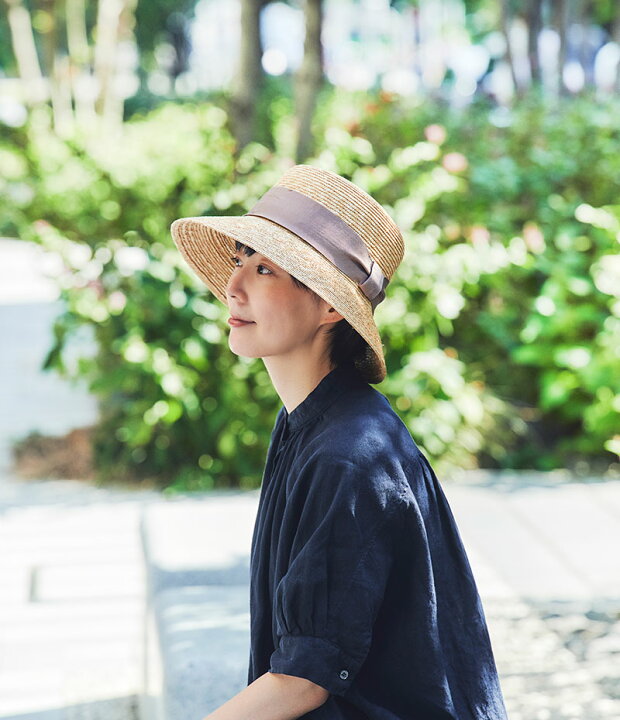 楽天市場】麦わら帽子 田中帽子店 Anika(アニカ)女優帽 クラウン浅め 