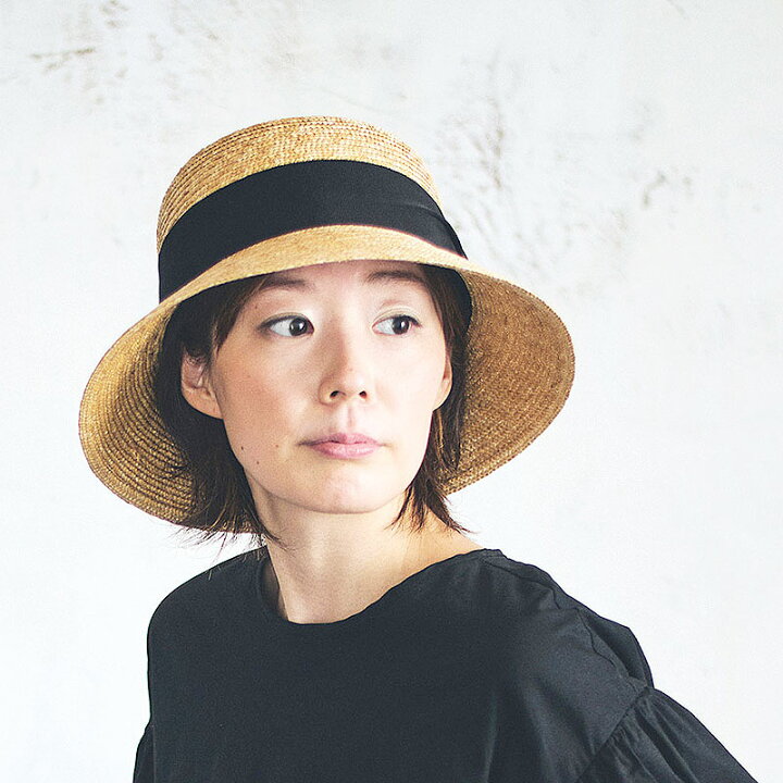 楽天市場】麦わら帽子 田中帽子店 Anika(アニカ)女優帽 クラウン浅め 