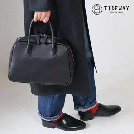 ボストン M グリッドチェック 型押し TIDEWAY タイドウェイ MOSS モス GRID BOSTON 日本製 T3209【選べるノベルティ】