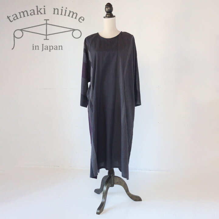 楽天市場】播州織 Aラインワンピース コットン fuwa-T ALL 全て一点  