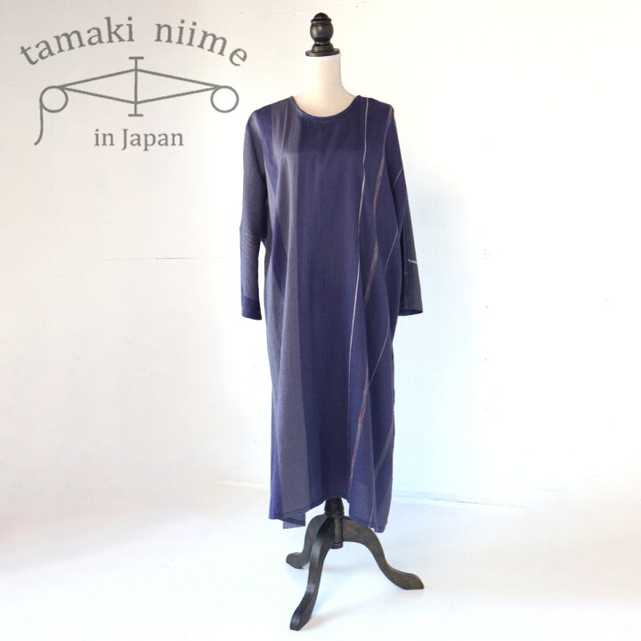 楽天市場】播州織 Aラインワンピース コットン fuwa-T ALL 全て一点 