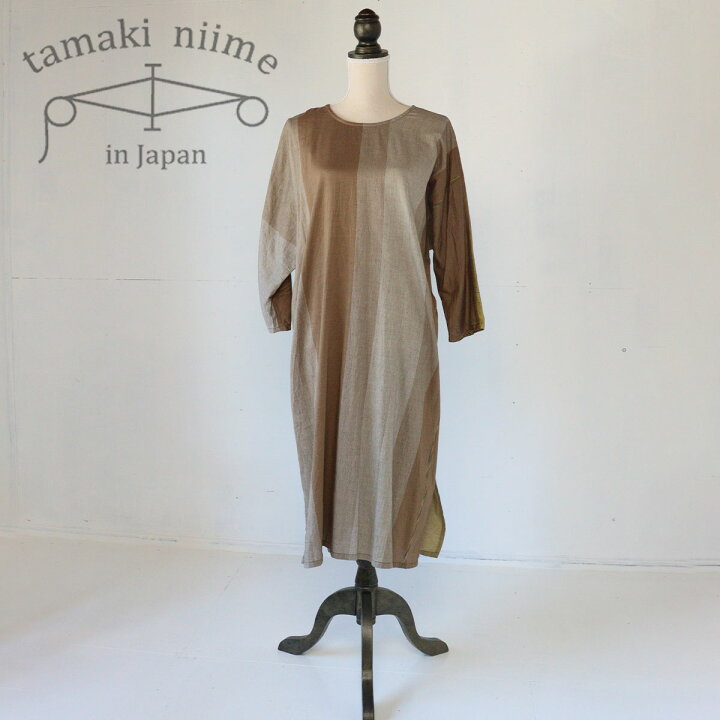 楽天市場】播州織 Aラインワンピース コットン fuwa-T ALL0(丸首)全て  