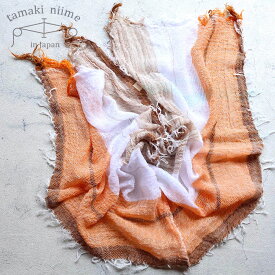 播州織 コットンショールS roots shawl SMALL 44×118cm tamakiniime 玉木新雌ストール 綿100％ 春夏 秋冬 薄手 ギフト 贈り物 敏感肌 保温(22)【メッセージカード・ラッピング無料】