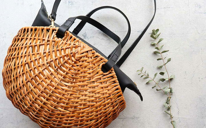 楽天市場】バスケット ラタンバスケット 肩掛け かごバッグ 2WAY ワン  