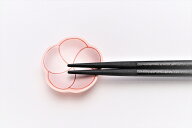 【丸兄商社限定セール10％OFF】【有田焼　幸楽窯　錦曙釉銀彩梅箸置】有田焼 磁器 箸置 変形 梅型 ピンク…
